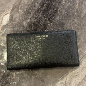 Kate Spade Black Textured Wallet